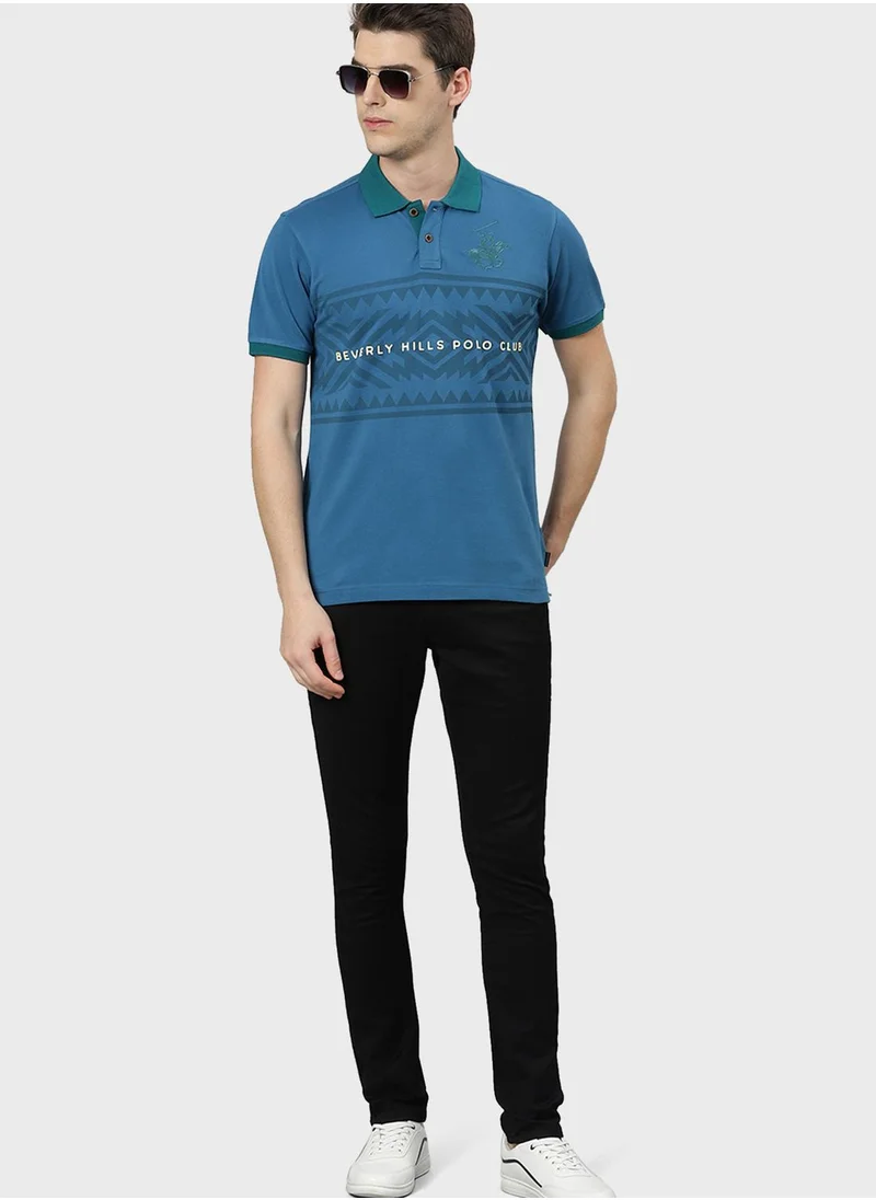 bhpoloclub Logo Printed Polo