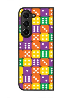 Rugged Black edge case for Samsung Galaxy Z Fold5, Slim fit Soft Case Flexible Rubber Edges Anti Drop TPU Gel Thin Cover -  Dice Roll