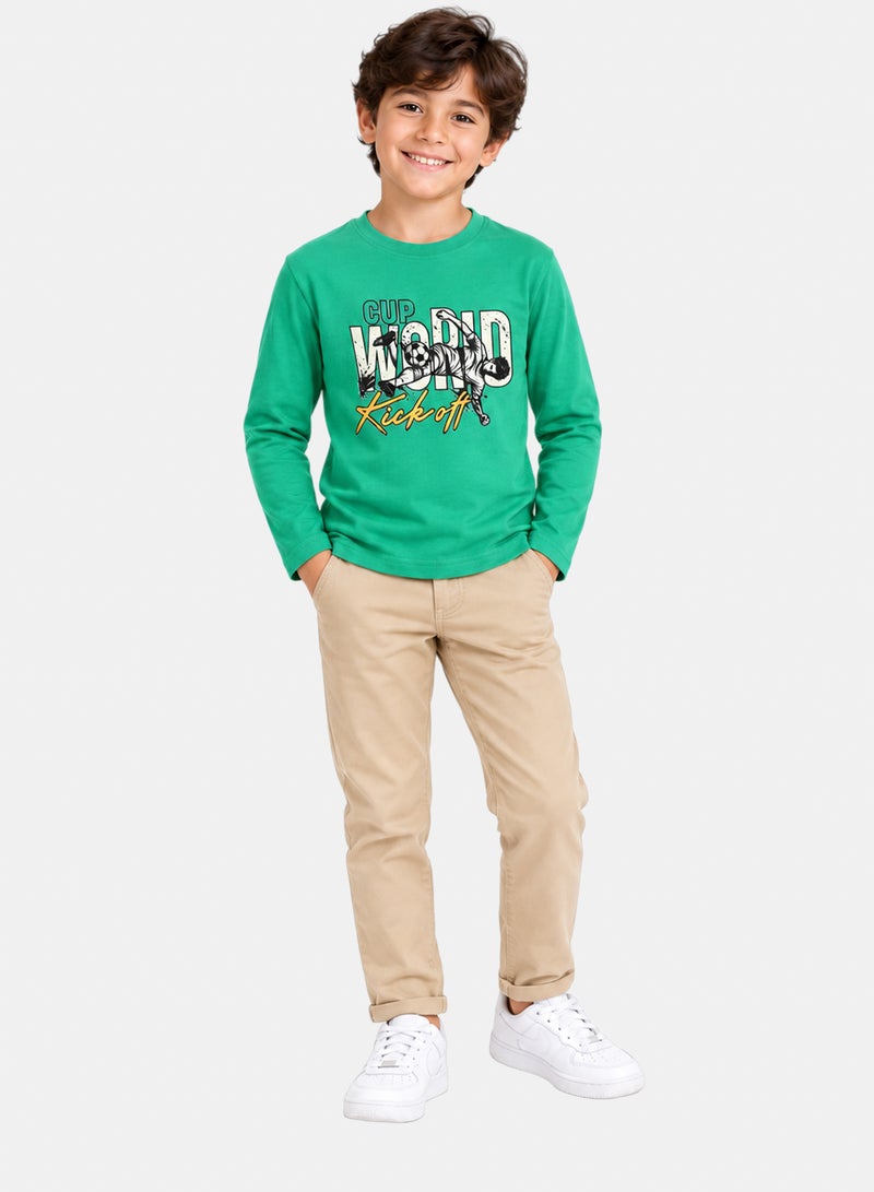 Andora Long Sleeves Boys Cotton T-Shirt - Image 5