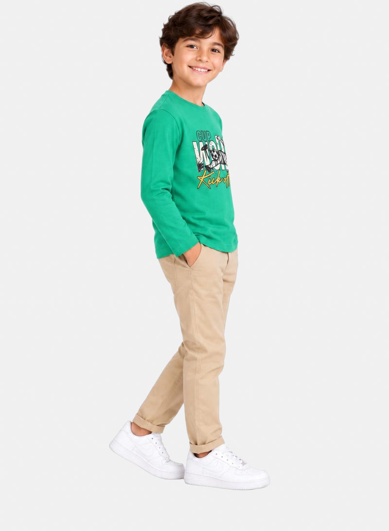 Andora Long Sleeves Boys Cotton T-Shirt - Image 3