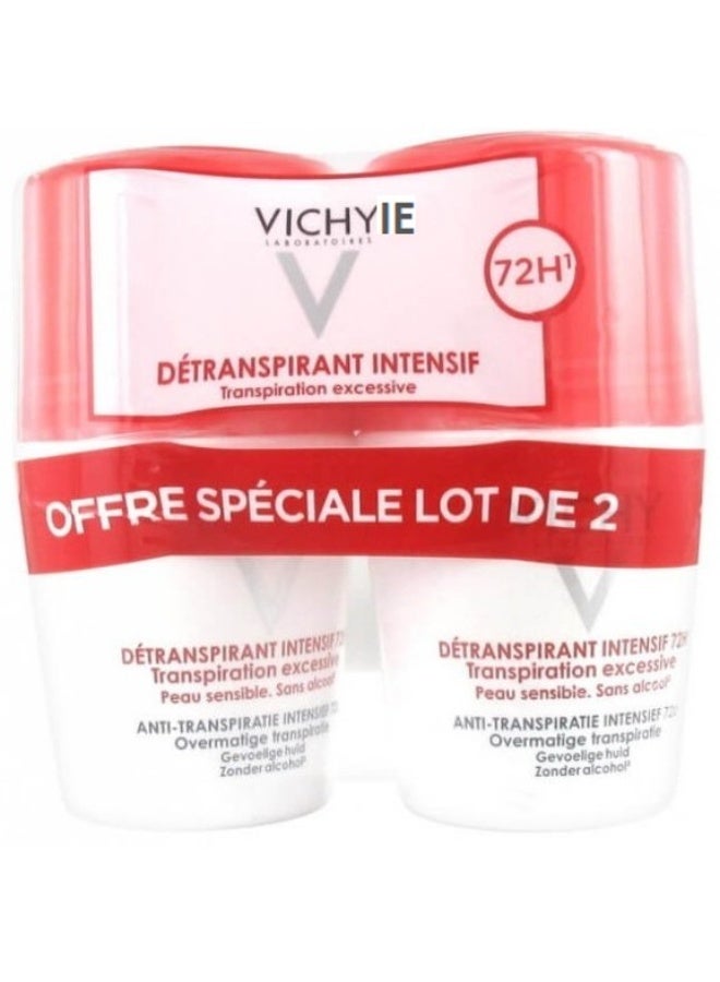 VICHYIE Detranspirant Intensif 72H Roll-On Duo 2 x 50ml – Excessive Sweating Control - Image 1