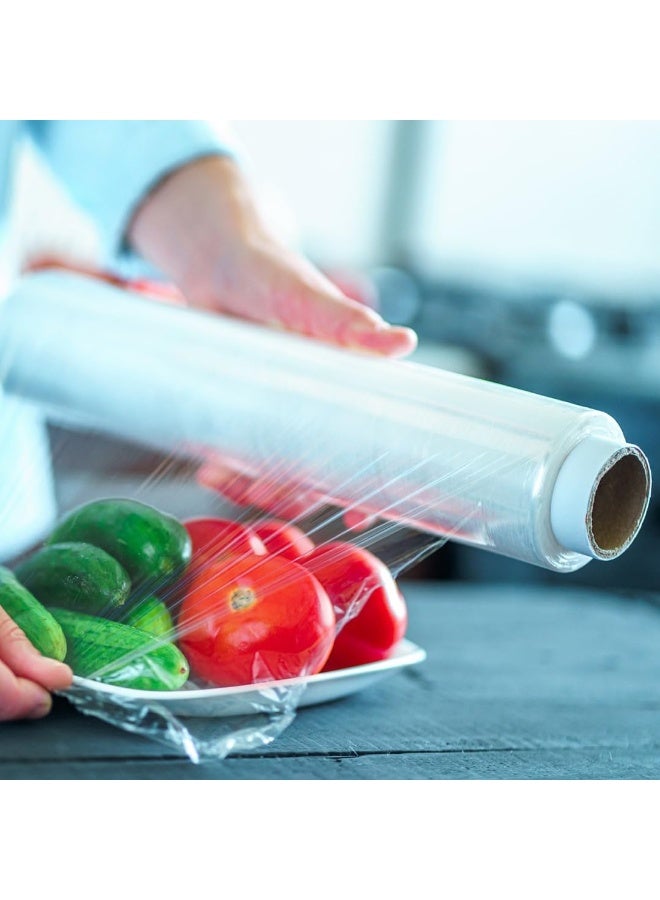 Stretch Film Wrap Shrink Wrap for Packaging, Moving Shrink Wrap Plastic roll for Luggage, Clear Cling Film Roll (50 cm x 23 Microns, 300g) 6 roll in One Box. - Image 2