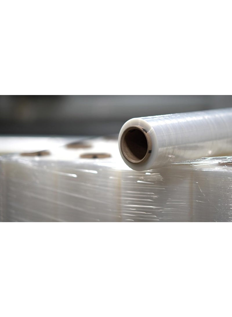 Stretch Film Wrap Shrink Wrap for Packaging, Moving Shrink Wrap Plastic roll for Luggage, Clear Cling Film Roll (50 cm x 23 Microns, 300g) 6 roll in One Box. - Image 4