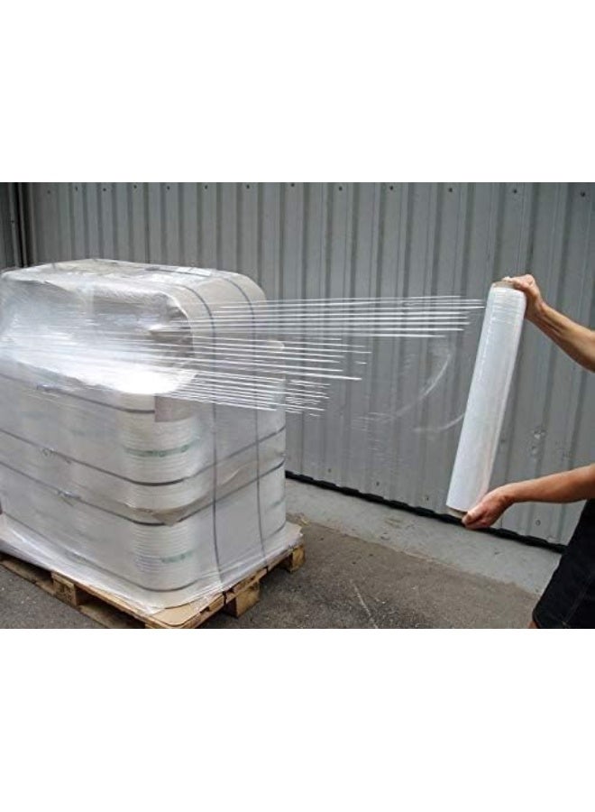 Stretch Film Wrap Shrink Wrap for Packaging, Moving Shrink Wrap Plastic roll for Luggage, Clear Cling Film Roll (50 cm x 23 Microns, 300g) 6 roll in One Box. - Image 3