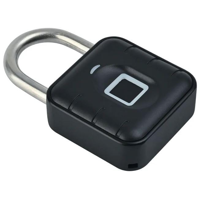 SAKAR Sakar Fingerprint Padlock Smart Biometric Keyless Door Lock Locker Lock Combination Lock with APP Unlock AntiTheft Security Padlock Unlock for Travel Handbag Luggage Lockers  - Image 1
