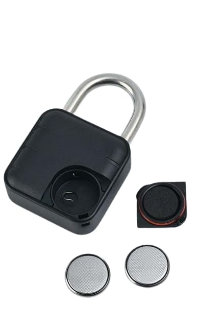 SAKAR Sakar Fingerprint Padlock Smart Biometric Keyless Door Lock Locker Lock Combination Lock with APP Unlock AntiTheft Security Padlock Unlock for Travel Handbag Luggage Lockers  - Image 3
