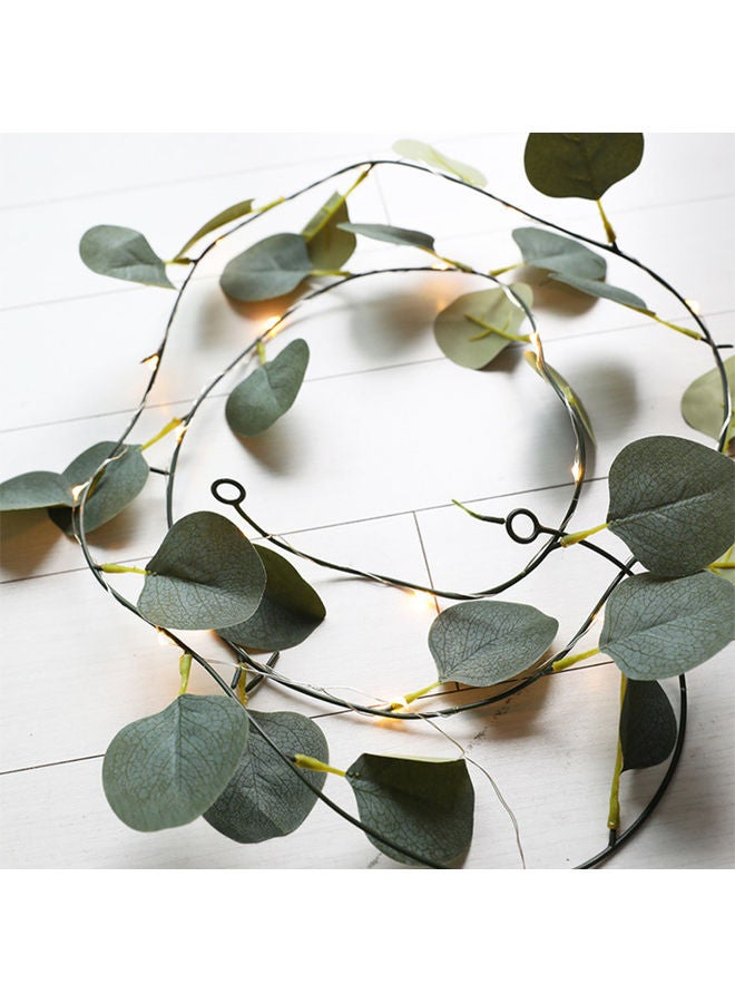 Loquat 100-LED Leaf Shaped Fairy String Light Green - Image 2