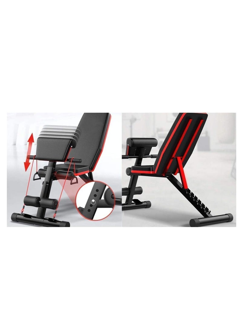 KIIUMI - Folding and adjustable multi-use exercise and weight lifting bench, Knight model - Image 1