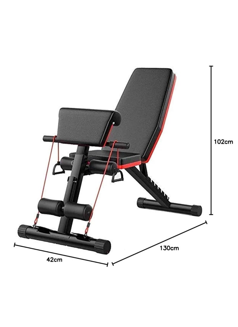 KIIUMI - Folding and adjustable multi-use exercise and weight lifting bench, Knight model - Image 1