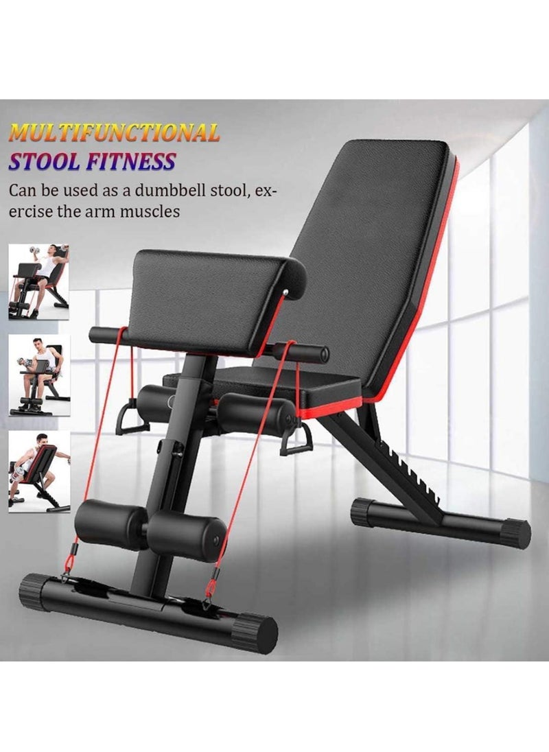 KIIUMI - Folding and adjustable multi-use exercise and weight lifting bench, Knight model - Image 1