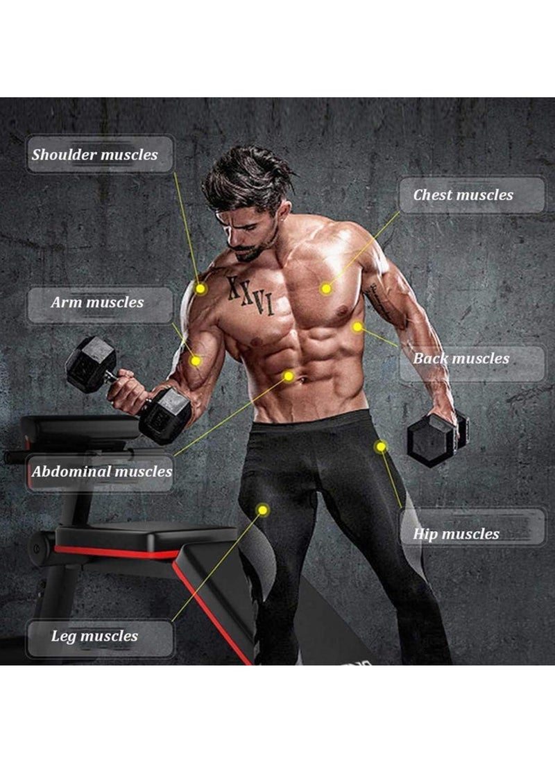 KIIUMI - Folding and adjustable multi-use exercise and weight lifting bench, Knight model - Image 1