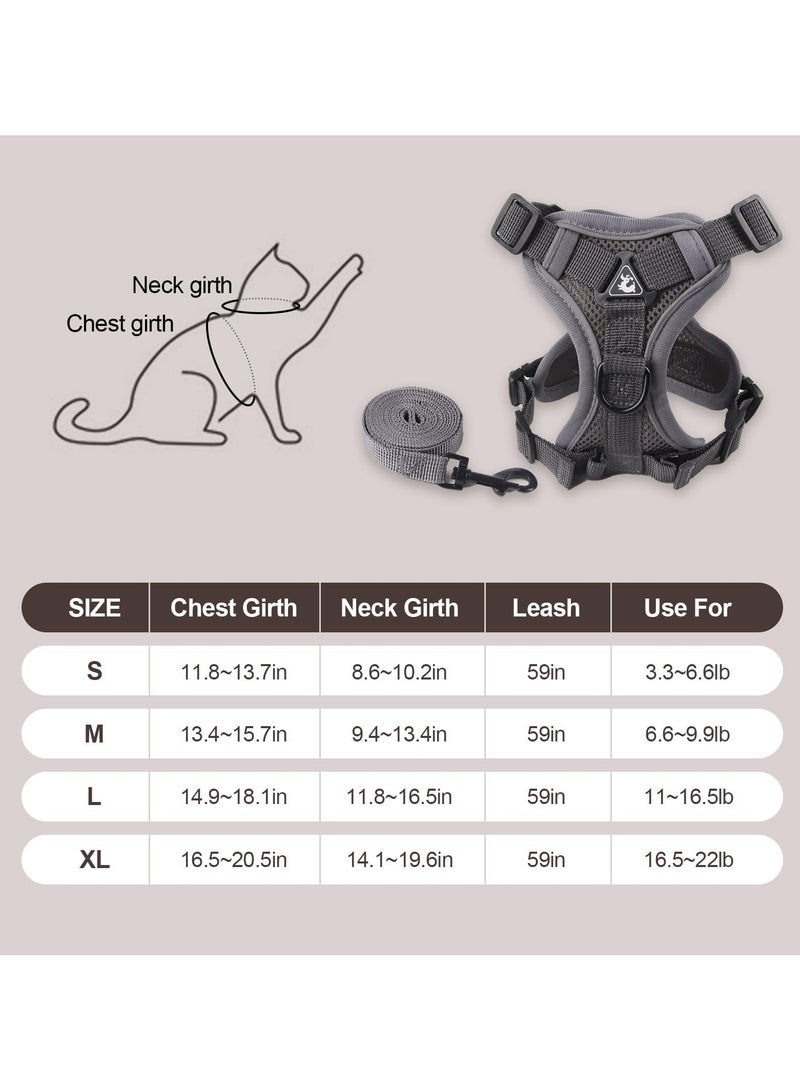 Summer cat Chest Harness and Leash, Anti-Escape Adjustable Soft mesh cat Leash and Chest Harness Set for All Types of Cats cat Vests - Image 2