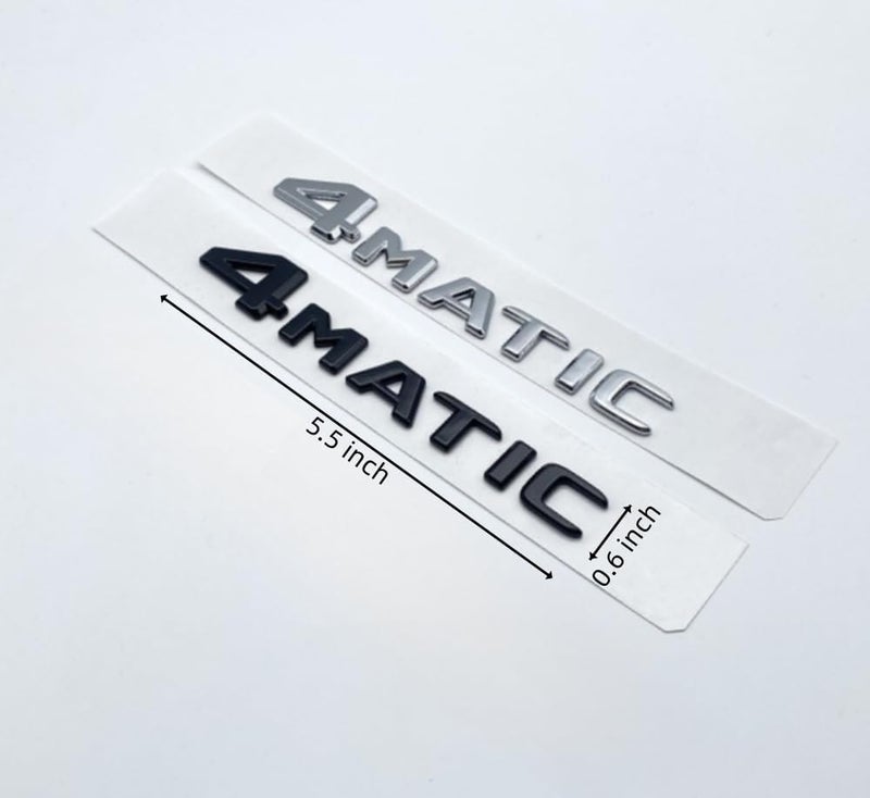 HUIANTS شعار استبدال حروف HUIANTS 3D 4MATIC ABS لمرسيدس بنز - فضي - Image 4
