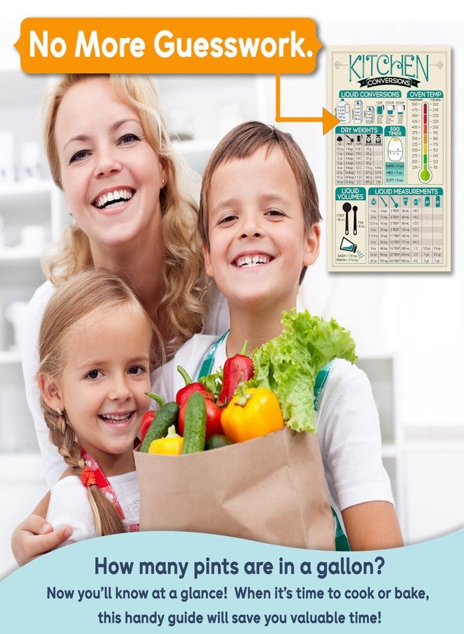 Lone Star Art مغناطيس تحويل وحدات المطبخ الإمبراطورية والمترية - 6 بوصات × 9 بوصات، مرجع عملي لقياسات الطبخ وجدول القياسات - دليل مختصر للطهي، ملحقات تحويل الوحدات للطهاة المحترفين والهواة - Image 4