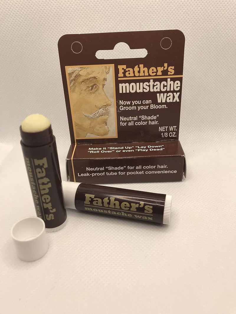 Fathers Moustache Wax Neutral Neutral Shade for All Color Hair Leak Proof Tube for Pocket Convenience 4 ON All Multi Packs at Checkout Pack of 4