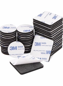 3M 100 Pcs Double Sided Tape, Strong Heavy Duty Waterproof Adhesive Foam Pad Tape for Holding Pictures, Wall Decorations, Lights, Hooks, Home & Office Use (Square & Round)  - Image 1