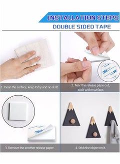 3M 100 Pcs Double Sided Tape, Strong Heavy Duty Waterproof Adhesive Foam Pad Tape for Holding Pictures, Wall Decorations, Lights, Hooks, Home & Office Use (Square & Round)  - Image 3