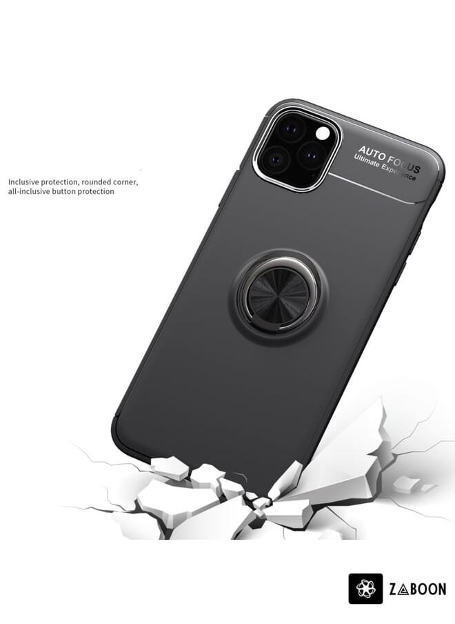 Green Tiger - For iPhone 11 lenuo Shockproof TPU Case with Invisible Holder (Black) - Image 1