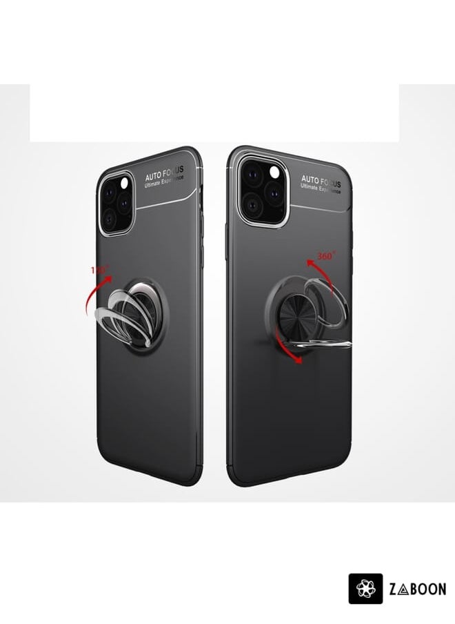 Green Tiger - For iPhone 11 lenuo Shockproof TPU Case with Invisible Holder (Black) - Image 1