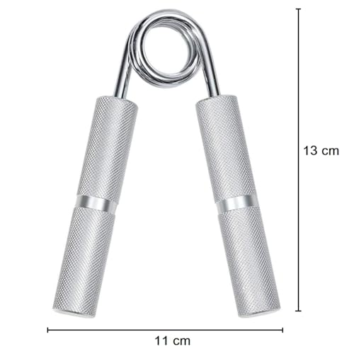 LAFILLETTE 150 lbs Metal Hand Gripper Forearm Wrist Heavy Strength Exercise Hand Grip/Fitness Grip (Silver) - Image 2
