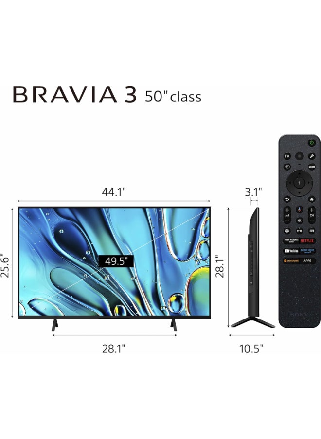 Sony Renewed -  50" Android Smart TV - 4K 50S30 Black - Image 2