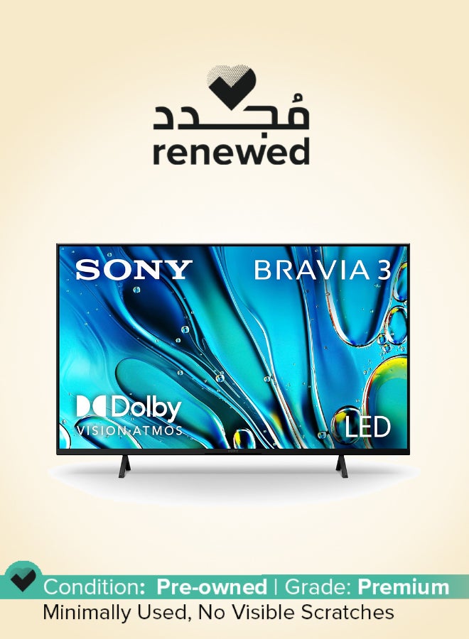 Renewed - 50" Android Smart TV - 4K 50S30 Black