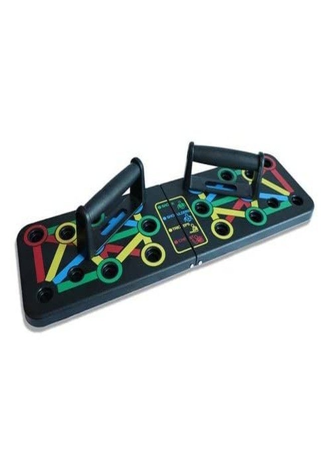 TS Playy® 9 in 1 Push Up Board - Home Workout Strength Training Equipment, Push Up Bar with 30+ Color Coded Combo Positions|Portable Gym Accessories for Men and Women - Image 5