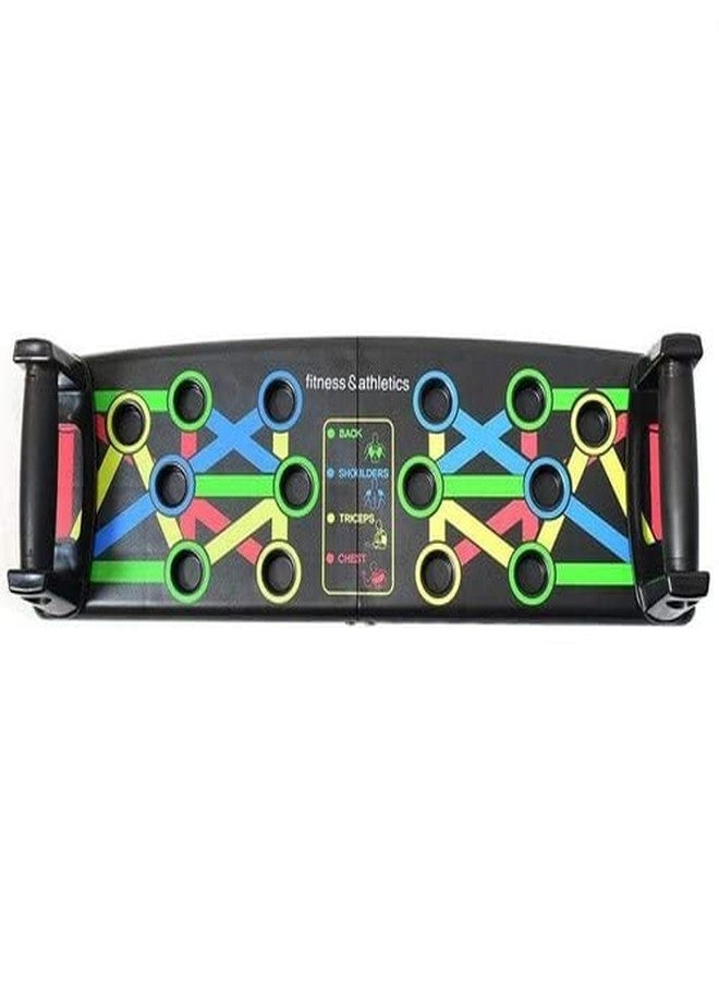 TS Playy® 9 in 1 Push Up Board - Home Workout Strength Training Equipment, Push Up Bar with 30+ Color Coded Combo Positions|Portable Gym Accessories for Men and Women - Image 4