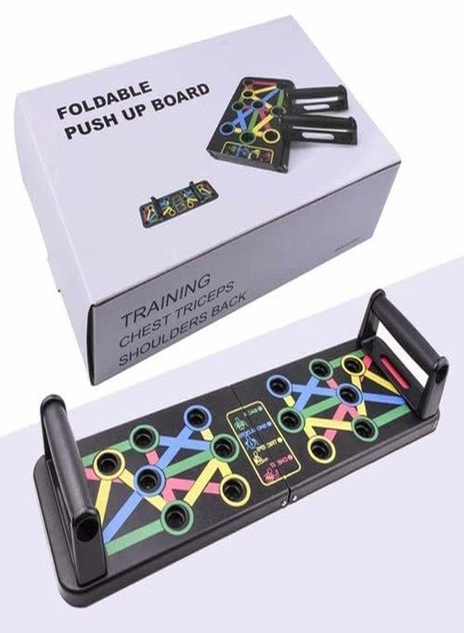 TS Playy® 9 in 1 Push Up Board - Home Workout Strength Training Equipment, Push Up Bar with 30+ Color Coded Combo Positions|Portable Gym Accessories for Men and Women - Image 1