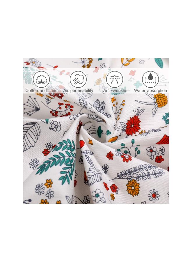 klarako 6pcs Floral Cotton Quilting Fabric Patchwork DIY Flower Pattern Fabric Quilt Squares for DIY Craft Sewing Quilting Scrapbooking  - Image 3