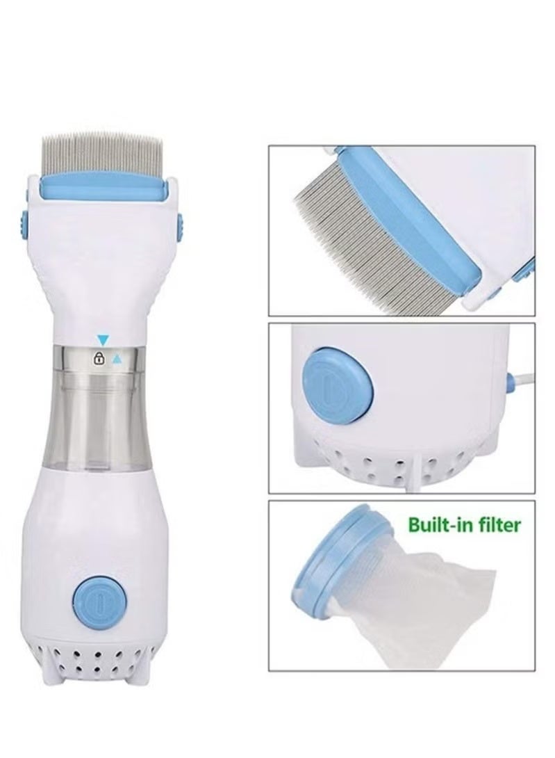 V-Comb Trap Head Lice and Eggs Remover Hair V Comb Vacuums Machine for lice removed from Head Capture Removal, Allergy and Chemical Free - Image 4