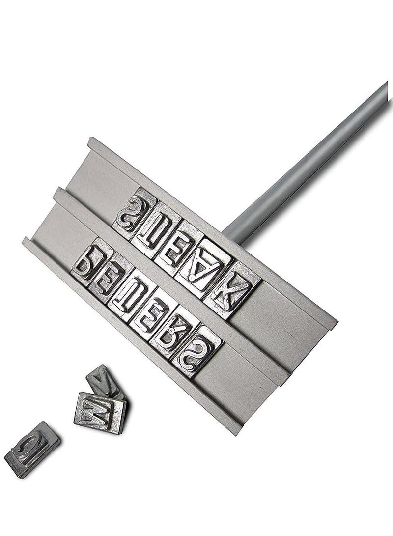 Y&D BBQ Branding Iron, Barbecue Grill Iron with 55 Interchangeable Letters, Wooden Handle Accessories, a Handy Draw, Utensils for Steaks, Burgers, Chicken, Meat - Image 4