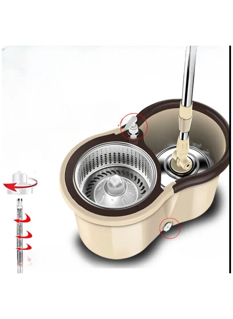 Generic - Mop and Bucket – 2 Stage Floor Mop with Built-in Detergent Dispenser Separates Clean and Dirty Water to Get Floors Cleaner - Image 1