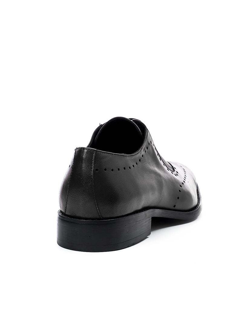 Mr.joe Oxford Comfortable Classic Shoes For Men Black 3496  - Image 1