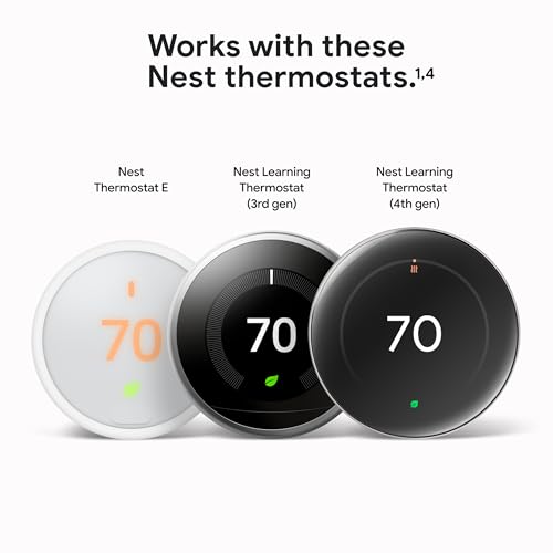 Google Nest Temperature Sensor (2nd Gen) - Room Comfort Sensor with Scheduling - Works with The Nest Learning Thermostat (3rd and 4th Gen) and Nest Thermostat E - Porcelain, White - Image 4