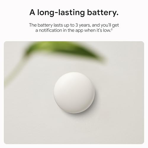 Google Nest Temperature Sensor (2nd Gen) - Room Comfort Sensor with Scheduling - Works with The Nest Learning Thermostat (3rd and 4th Gen) and Nest Thermostat E - Porcelain, White - Image 5