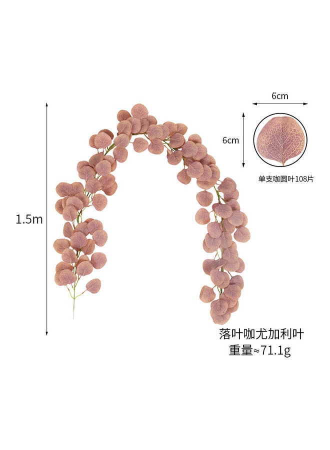 NIBEMINENT Artificial Hanging Flower Pink/Green 1.5meter