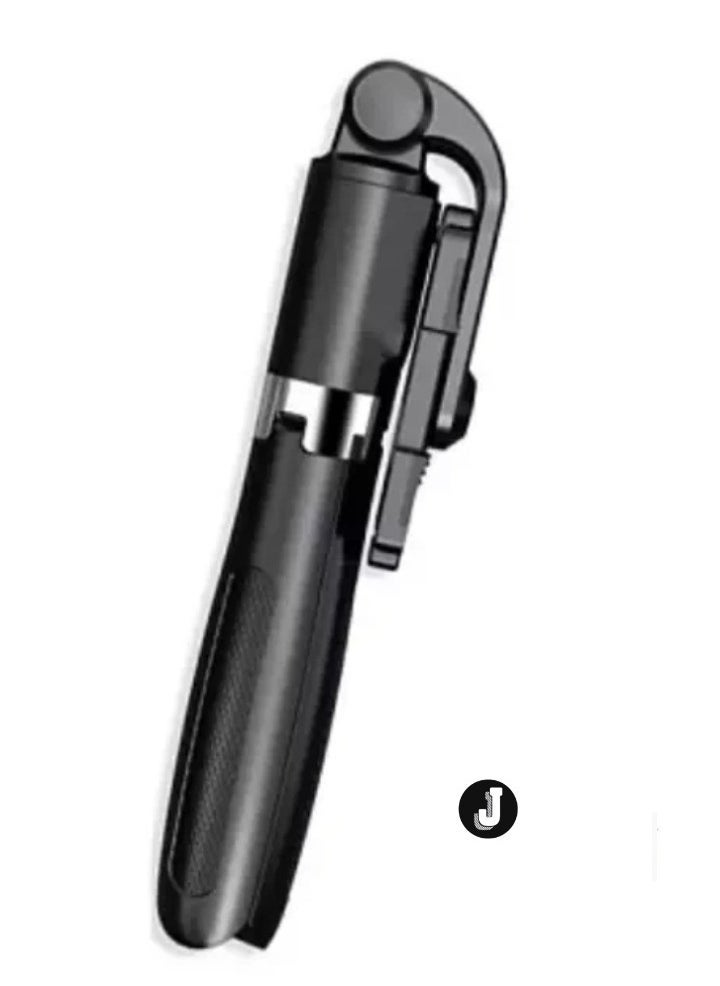JAJEEK Wireless Selfie Stick (Black) with Remote Control – Portable and Adjustable Smartphone Holder for Android & iOS, Compact & Travel-Friendly Design for Perfect Photos Anywhere - Image 2