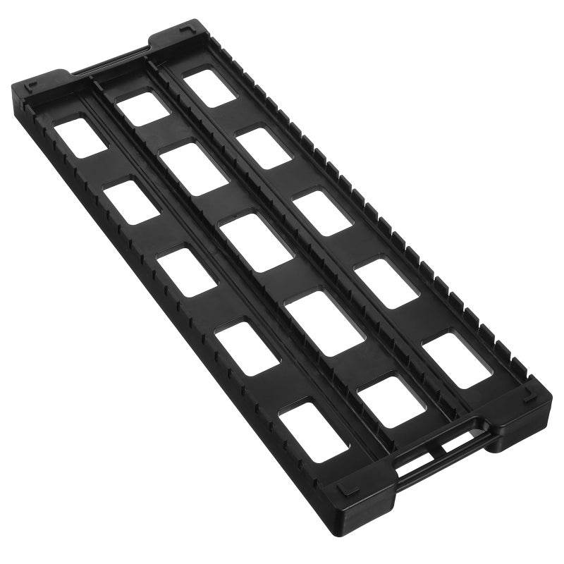2Pcs Dual-ear Anti-static Bar Rack 25-slot Circuit Board PCB Rack Anti-static Bar Frame Black - Image 1