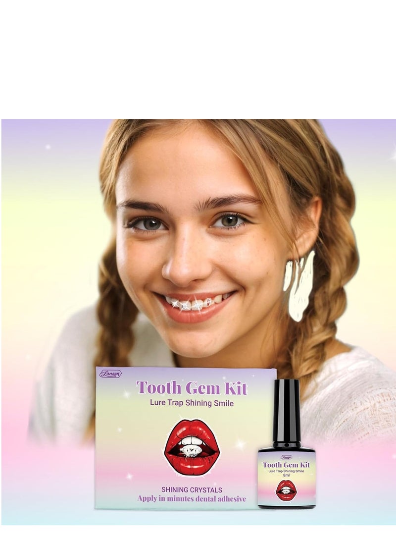 DIY Tooth Gem Kit – 120 Sparkling Crystals for Teeth, Fashionable Tooth Jewelry Starter Kit, Professional Teeth Gems Kit for Personal Style