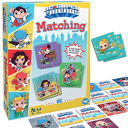 Wonder Forge DC Super Friends Matching Game for Boys Girls Age 3 and Up A Fun Fast Super Hero Memory Game You Can Play Over Over - Image 1