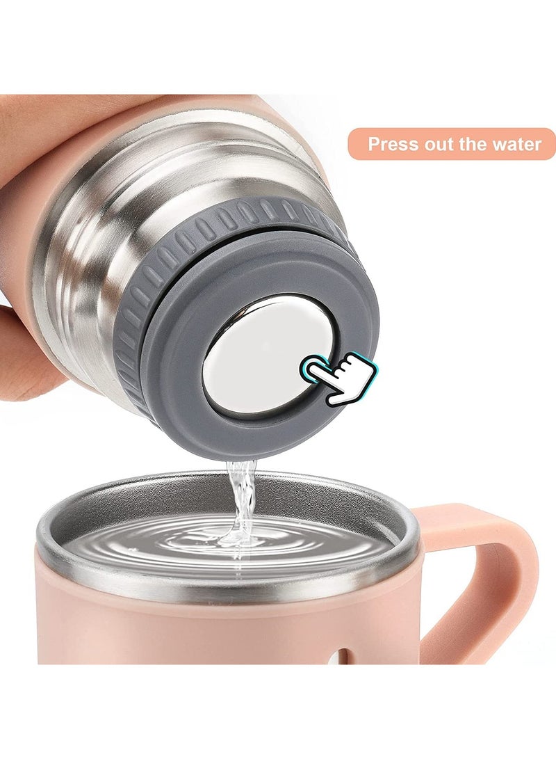 Stainless Steel Vacuum Flask Set Insulated Thermos With Cups For Tea And Coffee Hot And Cold Bottles For Home Office Picnic Travel Keeps Beverages Hot And Cold  - Image 5