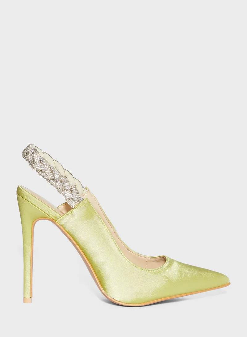 Ella Limited Edition Embellished Braided Detail Pointed Stiletto