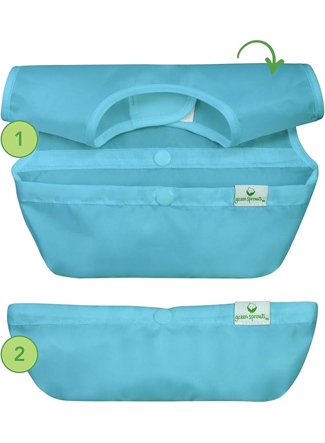 جرين سبراوتس مريلة سهلة الارتداء من سناب آند جو، عبوة من 3 قطع، وردية اللون، نحلة، زهور، 9 أشهر و18 شهرًا - Image 2