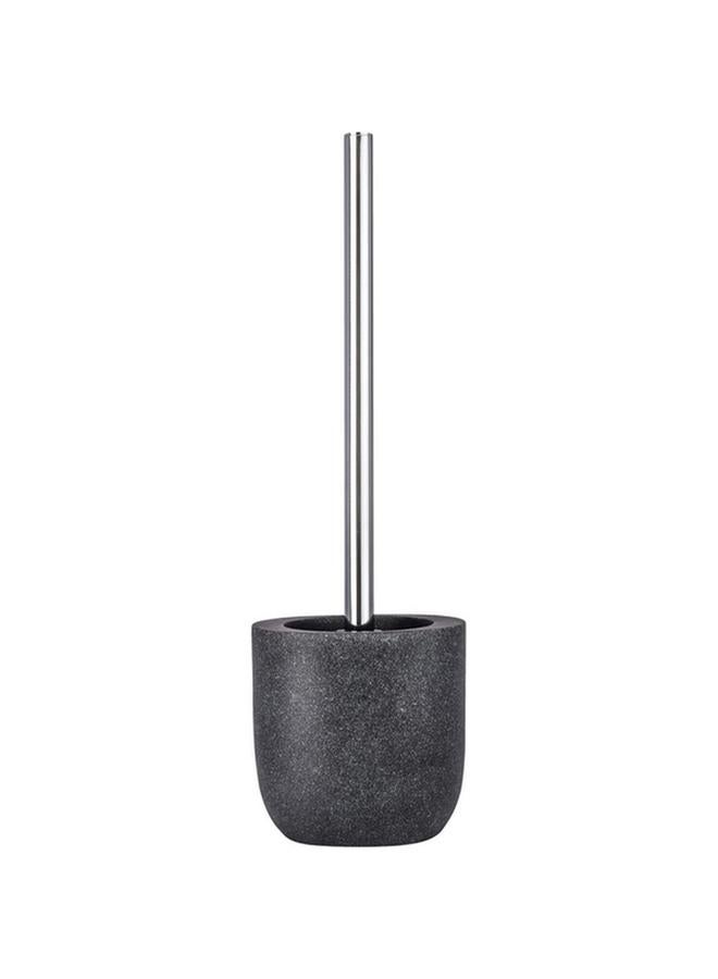 Wenko Puro Contemporary Design Polyresin Toilet Brush With Holder Anthracite And Silver 22025100 - Image 2