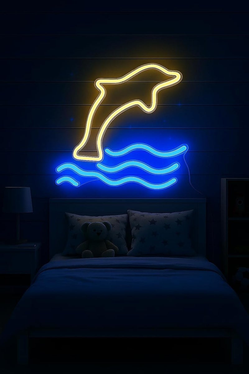 Horoof Home Dolphin LED Neon Light Sign - Image 2