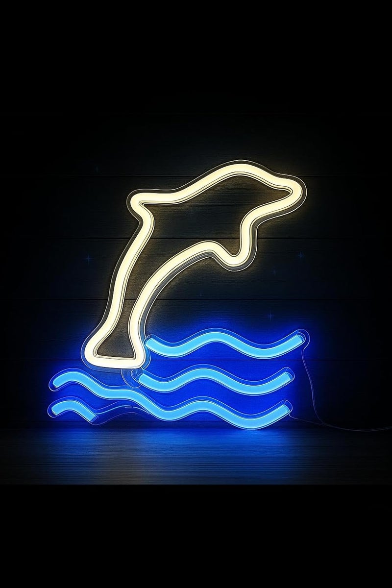 Horoof Home Dolphin LED Neon Light Sign - Image 1