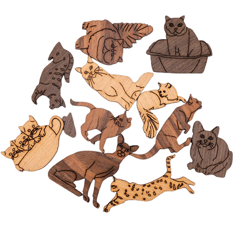 Cats and Puzzle Irregular Puzzle - Image 4