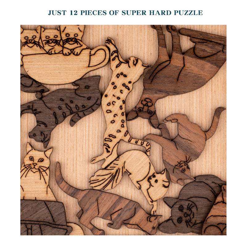Cats and Puzzle Irregular Puzzle - Image 5