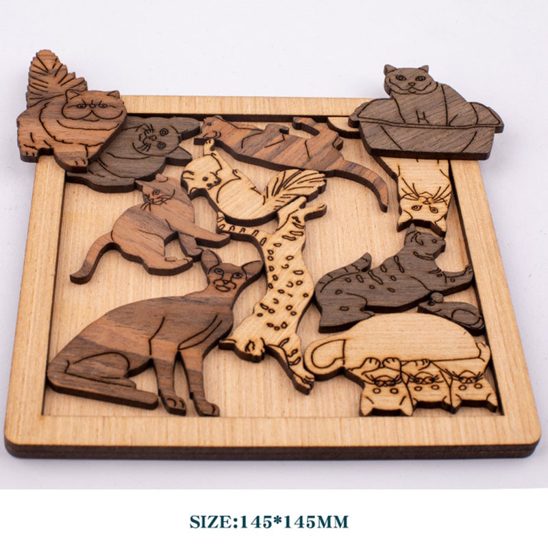 Cats and Puzzle Irregular Puzzle - Image 3